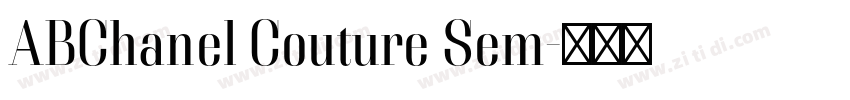 ABChanel Couture Sem字体转换